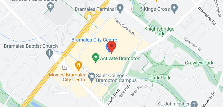 map of 25 PEEL CENTRE DR